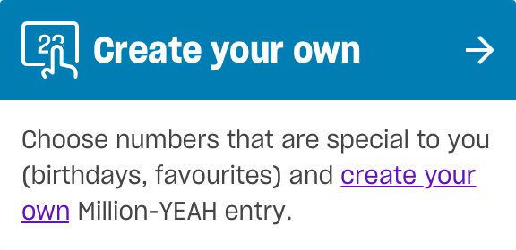 Choose your own Lotto numbers - the Lott